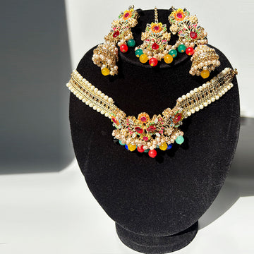 Bahubali Style Heavy Jhumkay with Sahare