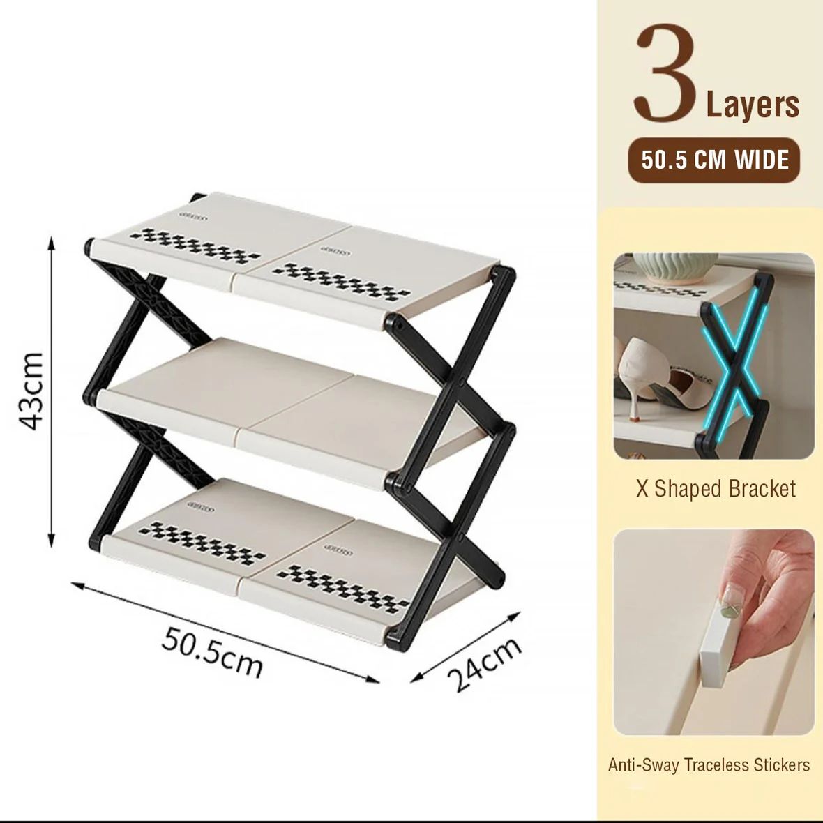 Shoe Rack (3 - Layer)