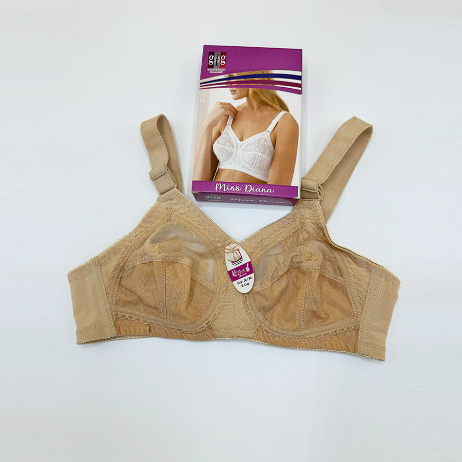 Ladies Soft Cotton Non-Padded Bra (Skin Color)