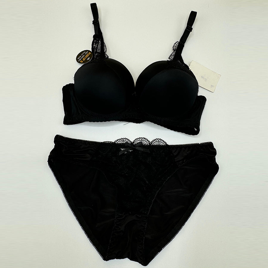 Velvet Black Lingerie Set