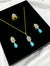 Blue Pearl Necklace Set