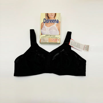 Ladies Soft Cotton Non-Padded Bra in (Black Color)