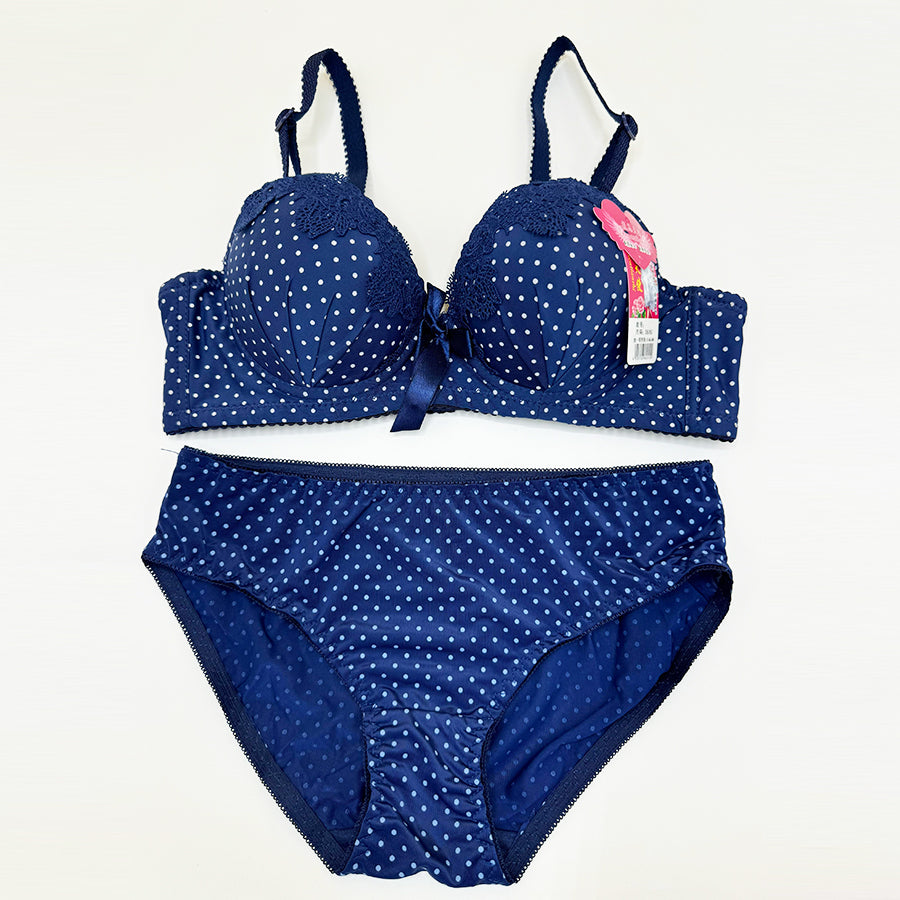 Dotted Push-Up Bra & Panty Set