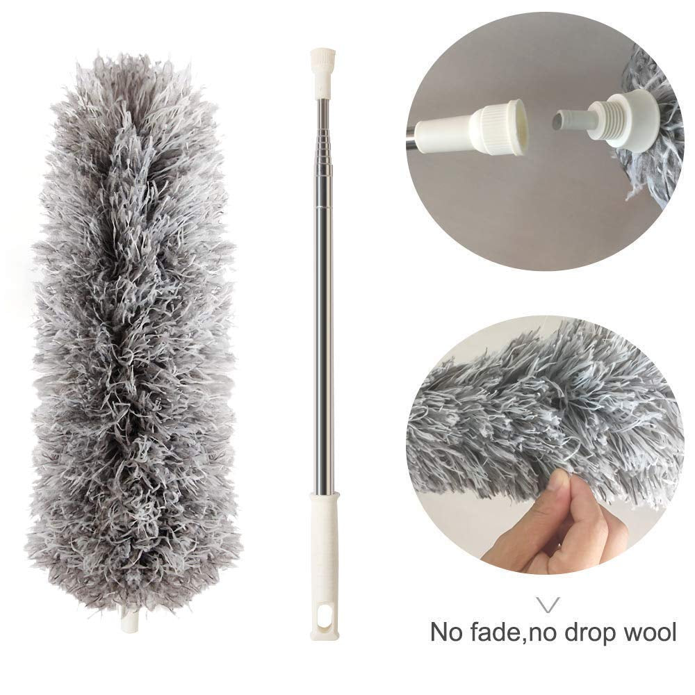 Multiple cleaning Duster Adjustable Stick Steel Rod